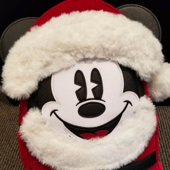 mickey mouse santa backpack